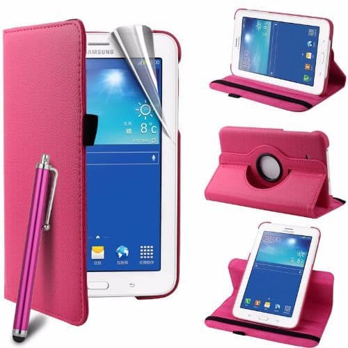 Samsung Galaxy Tab 3 7 Lite 360 Swivel Stand Case Cover